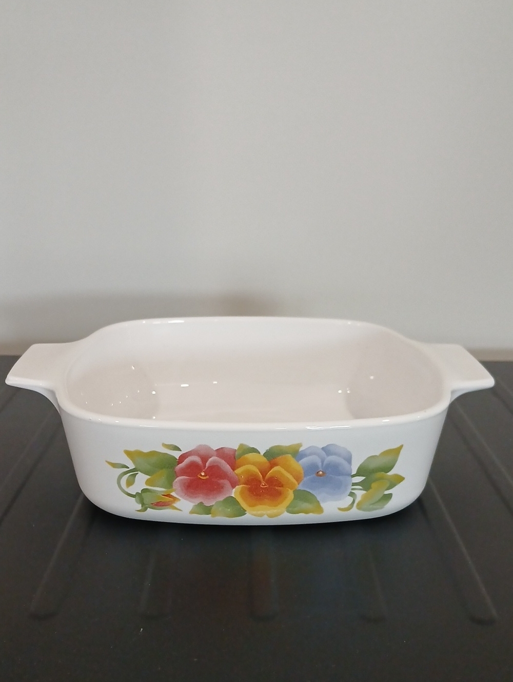 #2🏵Vintage Summer Blush Corningware Casserole Dish